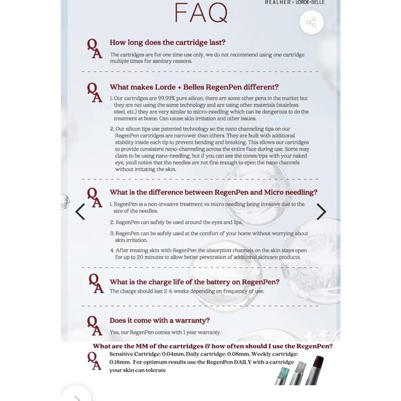 REGENPEN DAILY CARTRIDGE - 15 PK - Regular - Picture 4 of 5